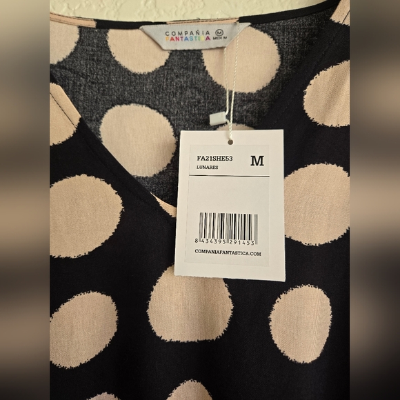 Polka Dot Compania Fantastica Lunares Dress NWT, Size Medium - Picture 4 of 5